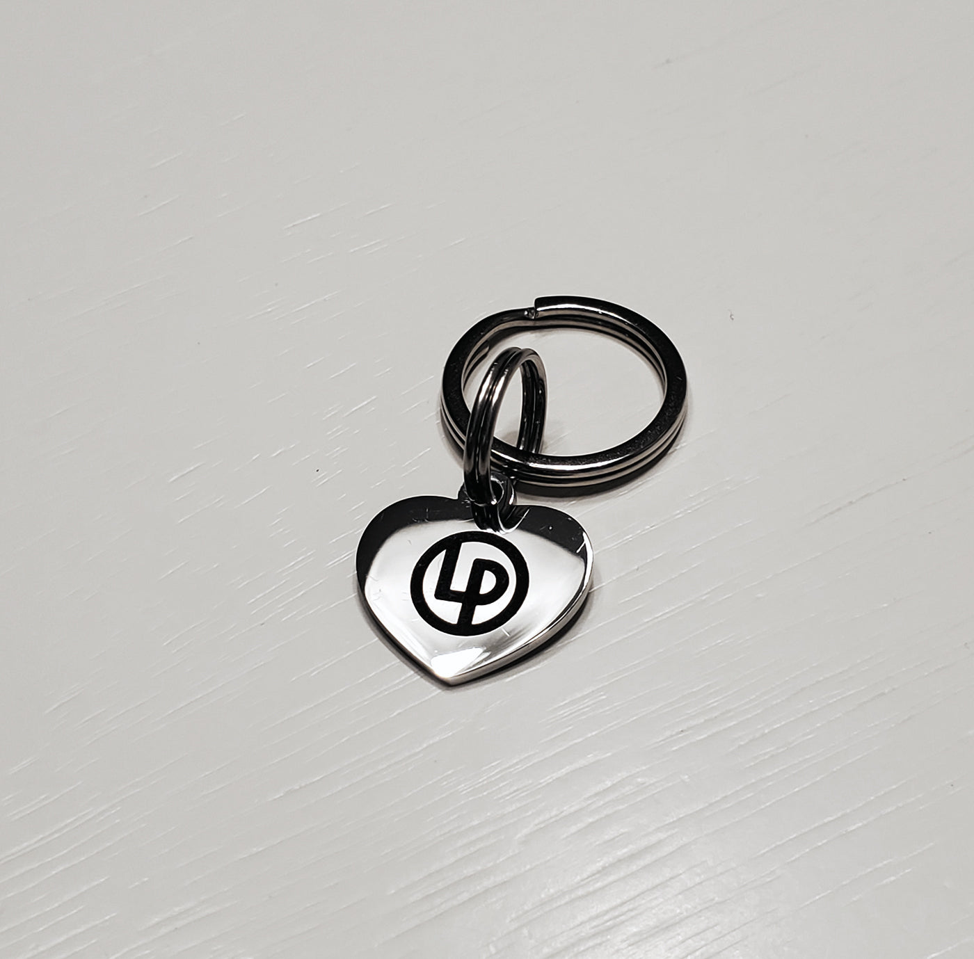 LP Stainless Steel Logo Micro Charm